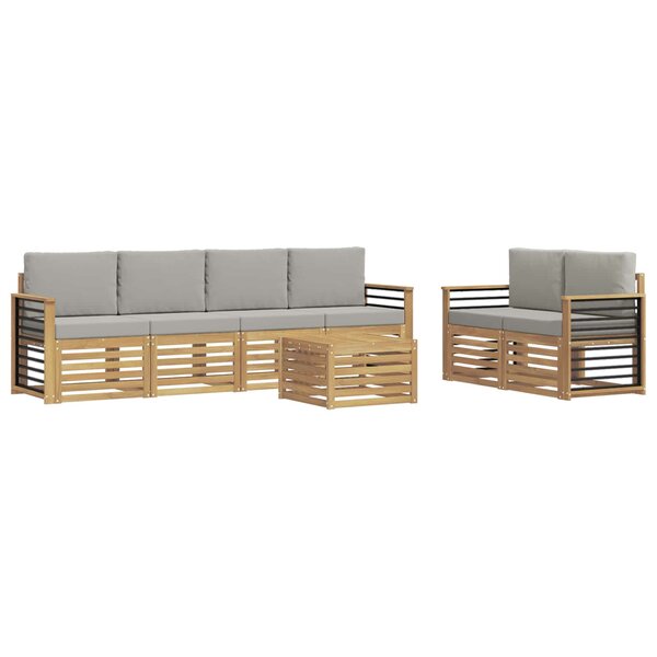 vidaXL Ensemble de canapés d'extérieur 7 pc