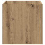 vidaXL Jardinière chêne artisanal 40x40x40 cm bois d'ingénierie