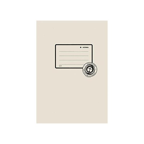 Protège Cahier Papier Recyclé A5 Gris Clair HERMA