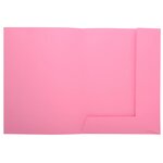 Paquet de 50 chemises 2 rabats JURA en carte 240 grammes coloris rose EXACOMPTA