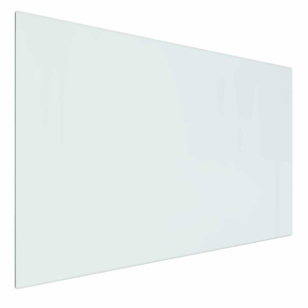 vidaXL Plaque en verre de cheminée Transparent 80 x 50 cm Verre