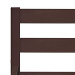 vidaXL Cadre de lit Marron foncé Bois de pin massif 180x200 cm