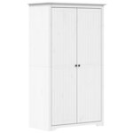 vidaXL Garde-robe BODO blanc 99x53 5x173 cm bois massif de pin
