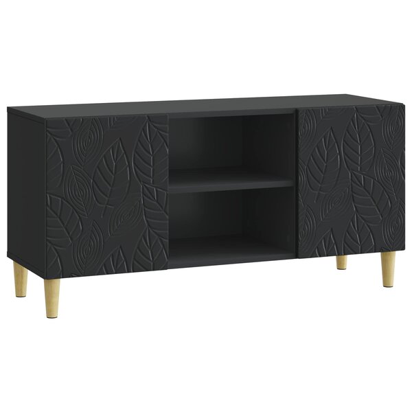 vidaXL Meuble TV 102 x 34 5 x 50 cm Noir Bois d'ingénierie
