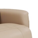 vidaXL Fauteuil inclinable de massage repose-pieds cappuccino
