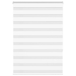 vidaXL Store zèbre blanc 115x150 cm largeur du tissu 110 9cm polyester