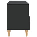 vidaXL Meuble TV Noir 102 x 34 5 x 50 cm Bois d’ingénierie