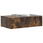 vidaXL Table d'appoint murale 59 x 34 5 x 17 cm Bois d'ingénierie