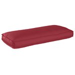 vidaXL Set de coussins de palette 3 Pièces Bordeaux 120 x 50 x 12 cm