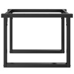 vidaXL Pieds de table basse cadre en O 60x40x38 cm fonte