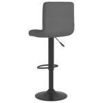 vidaXL Tabouret de bar Gris foncé Tissu