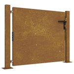 vidaXL Portail de jardin 105x80 cm acier corten