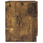 vidaXL Tables de chevet 2 Pièces chêne fumé 40x40x50 cm bois d'ingénierie