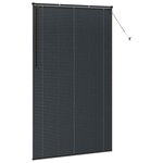 vidaXL Store de Fenêtre avec des rideaux Autre Noir 80 x 130 cm Aluminium
