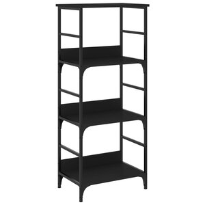 vidaXL Bibliothèque noir 50x33x117 5 cm bois d'ingénierie