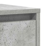 vidaXL Buffet gris béton 29 5x34x76 cm bois d'ingénierie