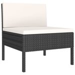 Salon de jardin meuble d'extérieur ensemble de mobilier 9 pièces avec coussins résine tressée noir 02_0018145