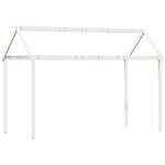 vidaXL Lit superposé avec toit blanc 75x190 cm bois massif de pin