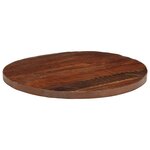 vidaXL Dessus de table Ø 70x2 5 cm rond bois massif de récupération