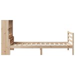 vidaXL Lit bibliothèque sans matelas 90x200 cm bois de pin massif