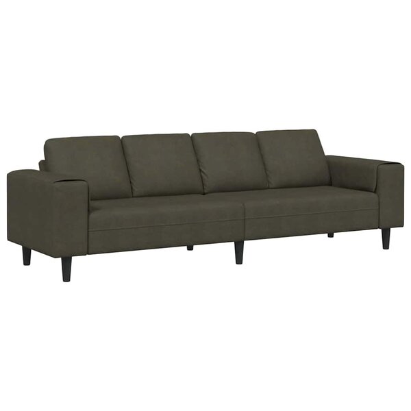 vidaXL Ensemble de Canapés Vert armée Cuir suédé faux