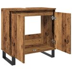 vidaXL Armoire de salle de bain vieux bois 58x33x60 cm bois ingénierie