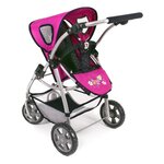 Bayer Chic 2000 637-12 - La poussette pour poupées combinée 3 en 1 EMOTION "ALL IN" - Marine et rose à pois