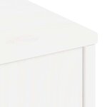 vidaXL Meuble TV ODDA blanc 79x24x40 cm bois massif pin
