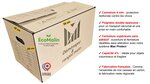 Lot de 40 cartons 50x30x30 cm poignées renforcées double épaisseur + 1 rouleau adhésif 68 m
