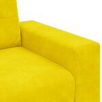 vidaXL Ensemble de Canapés 3 Pièces Jaune 221 x 78 x 80 cm Velours
