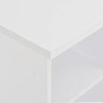 vidaXL Table de bar Blanc 60x60x110 cm
