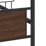 vidaXL Cadre de lit sans matelas chêne marron 120x200 cm