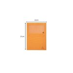 Paquet 100 chemises à fenêtre FOREVER Orange EXACOMPTA
