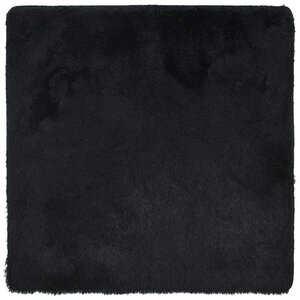 vidaXL Tapis shaggy à poils longs NAVARRA noir 240x240 cm polyester
