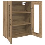 vidaXL Armoires Murailles 2 Pièces chêne artisanal 69 5 x 34 x 90 cm