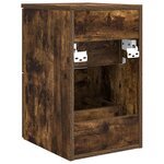 vidaXL Meuble de Salle de Bain In-between Chêne fumé 30 x 41 x 50 cm