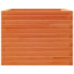 vidaXL Jardinière cire marron 60x60x45 5 cm bois de pin massif