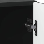 vidaXL Cabinet de chevet Noir 43 x 34 5 x 50 cm Bois d'ingénierie
