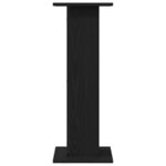 vidaXL Support de Plante 2 Pièces Chêne noir 30 x 30 x 80 cm
