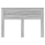 vidaXL Tête de lit Gris Sonoma 150 cm Bois d'ingénierie