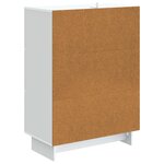 vidaXL Buffet Blanc 66 x 34 5 x 90 cm Bois d'ingénierie