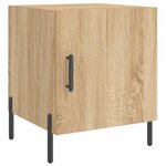 vidaXL Tables de chevet 2 Pièces chêne sonoma 40x40x50 cm bois ingénierie