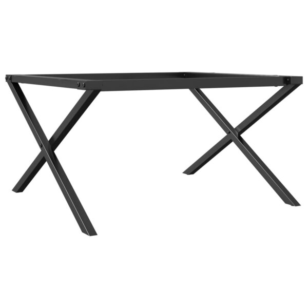 vidaXL Pieds de table basse cadre en X 80x70x43 cm acier
