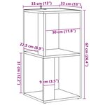 vidaXL Armoire d'angle chêne artisanal 33x33x67 cm bois d'ingénierie