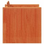 vidaXL Canapé de jardin cire marron 79x60x62 cm bois de pin massif