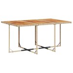vidaXL Ensemble à manger de jardin et coussins 11 Pièces beige poly rotin