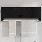 vidaXL Armoire avec stockage Noir 100 x 32.5 x 35 cm Bois d'ingénierie