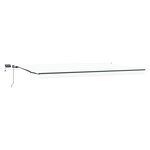 vidaXL Auvent Rétractable Blanc 600 ×300 cm tissu