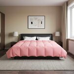 vidaXL Duvet complet toute l'année 220 x 260 cm 4 saisons Rose