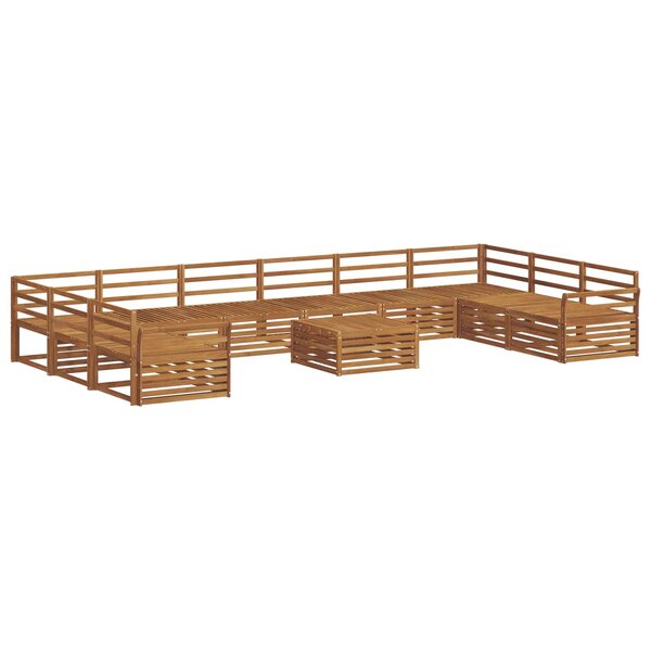 vidaXL Ensembles de canapés 11 pc Naturel Bois d'Acacia Massif